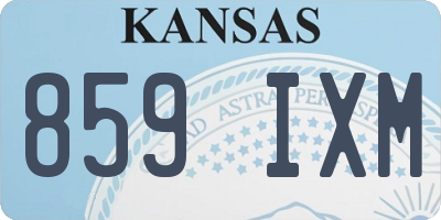 KS license plate 859IXM