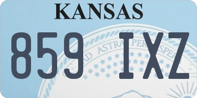 KS license plate 859IXZ