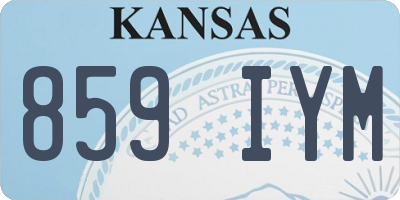 KS license plate 859IYM