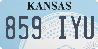 KS license plate 859IYU