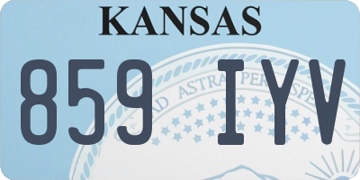 KS license plate 859IYV