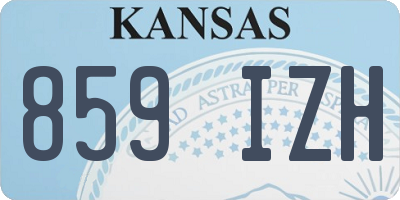 KS license plate 859IZH