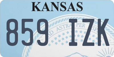KS license plate 859IZK