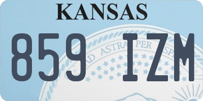 KS license plate 859IZM