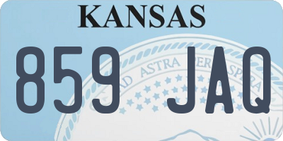 KS license plate 859JAQ