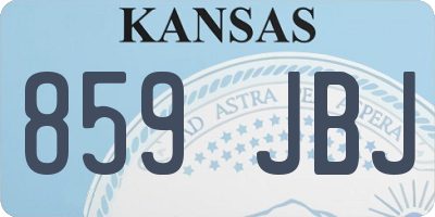 KS license plate 859JBJ