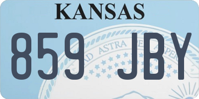 KS license plate 859JBY