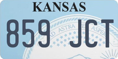 KS license plate 859JCT