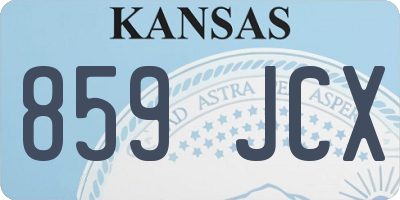 KS license plate 859JCX