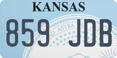 KS license plate 859JDB