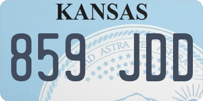 KS license plate 859JDD