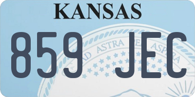 KS license plate 859JEC