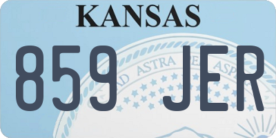 KS license plate 859JER