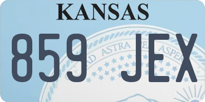 KS license plate 859JEX
