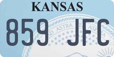 KS license plate 859JFC