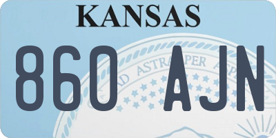 KS license plate 860AJN