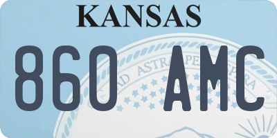 KS license plate 860AMC