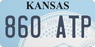 KS license plate 860ATP
