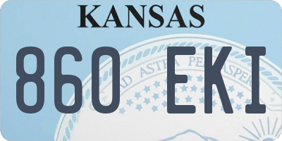 KS license plate 860EKI