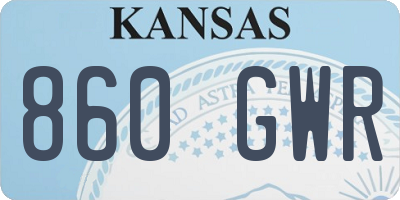KS license plate 860GWR