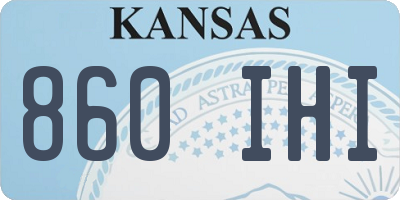 KS license plate 860IHI