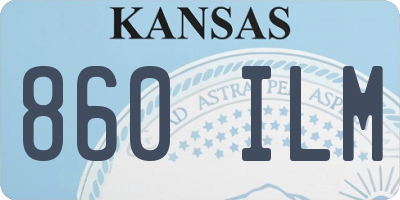 KS license plate 860ILM