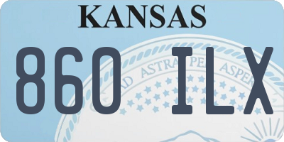 KS license plate 860ILX