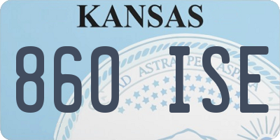 KS license plate 860ISE
