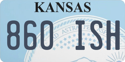 KS license plate 860ISH