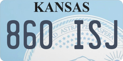KS license plate 860ISJ