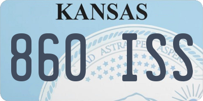 KS license plate 860ISS
