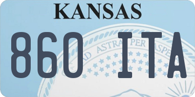 KS license plate 860ITA