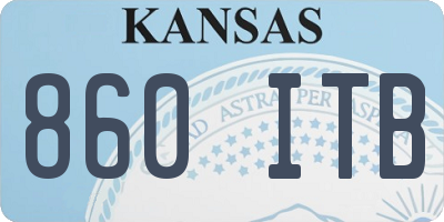 KS license plate 860ITB