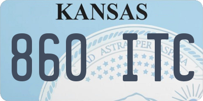 KS license plate 860ITC