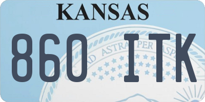 KS license plate 860ITK