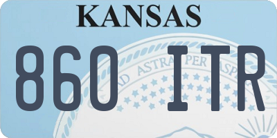 KS license plate 860ITR