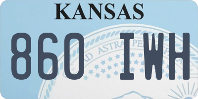 KS license plate 860IWH