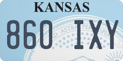 KS license plate 860IXY