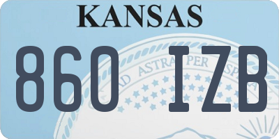 KS license plate 860IZB