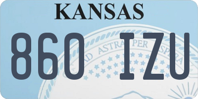 KS license plate 860IZU