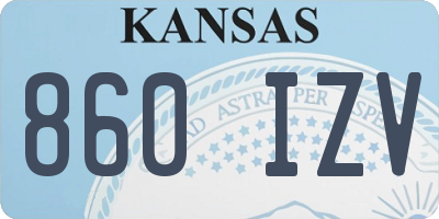 KS license plate 860IZV