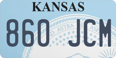 KS license plate 860JCM