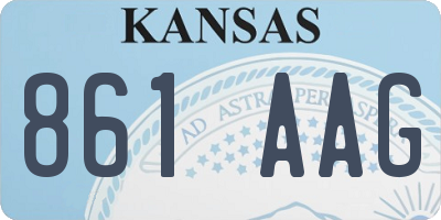 KS license plate 861AAG