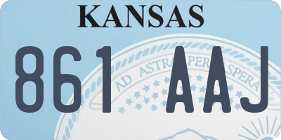 KS license plate 861AAJ