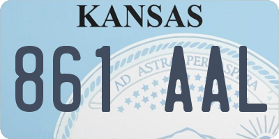 KS license plate 861AAL