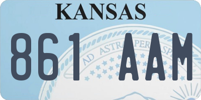 KS license plate 861AAM