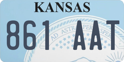 KS license plate 861AAT