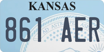 KS license plate 861AER