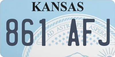 KS license plate 861AFJ