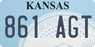 KS license plate 861AGT